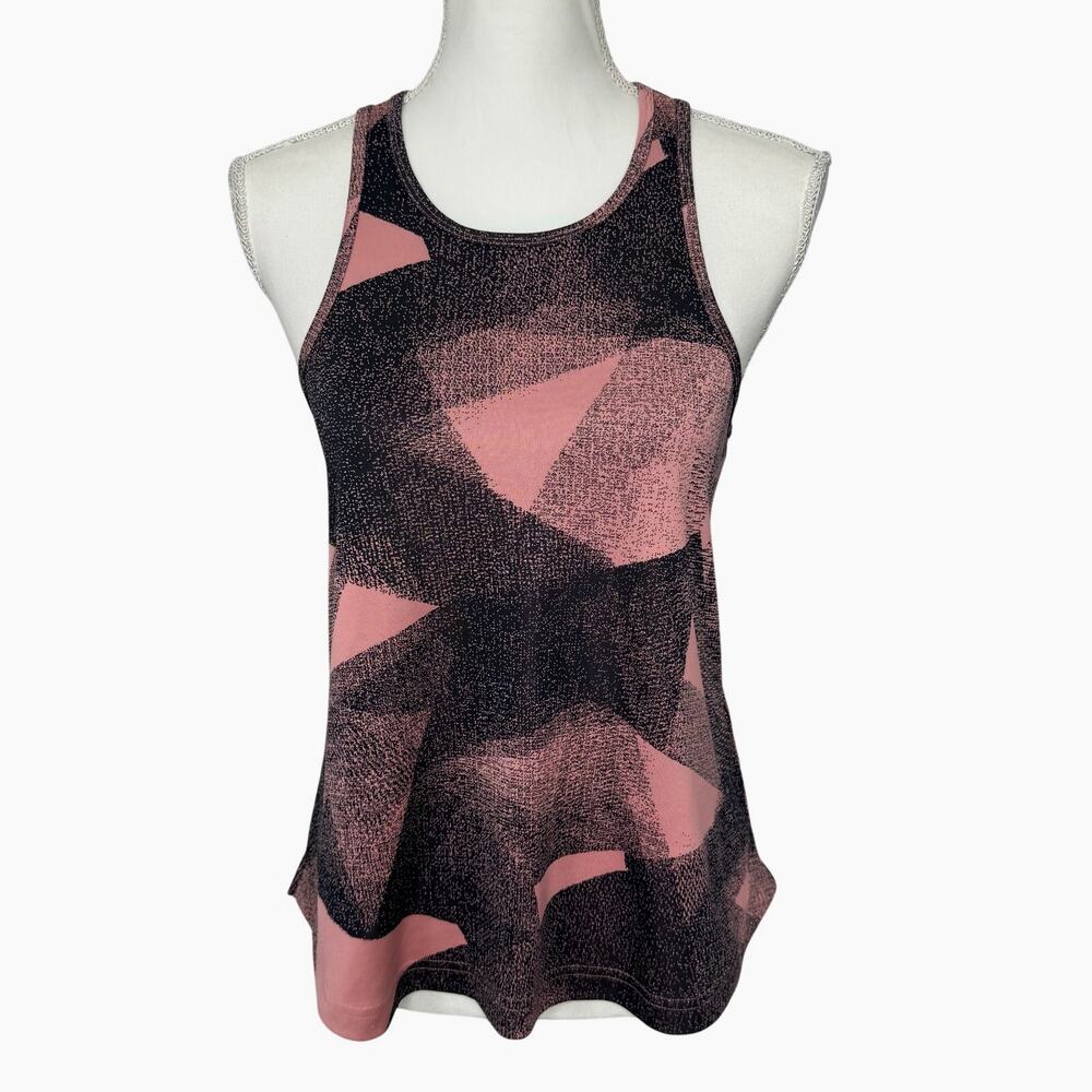 Adidas Climalite Racerback Tank Top Women Small Pink Black Athletic Activewear